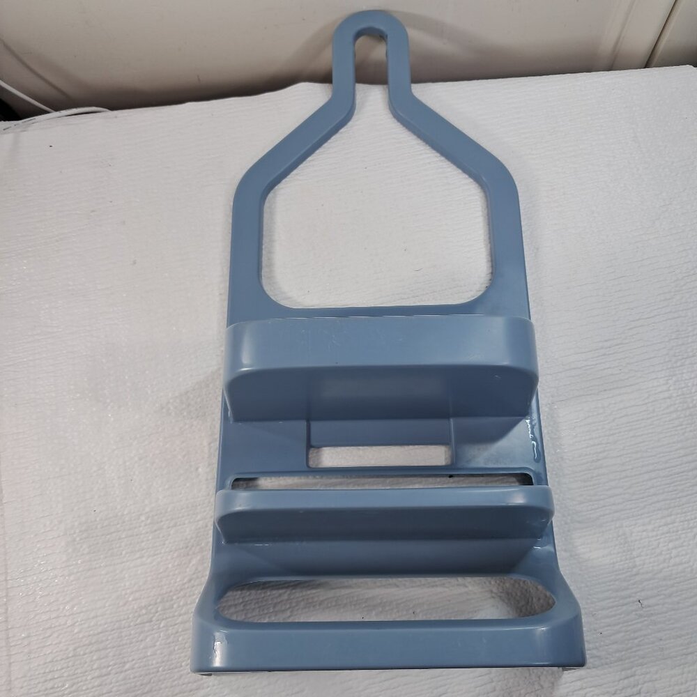 Vintage Rubbermaid Bath Shower Caddy W/ Soap Tray #2820 light dusty‎ blue rack